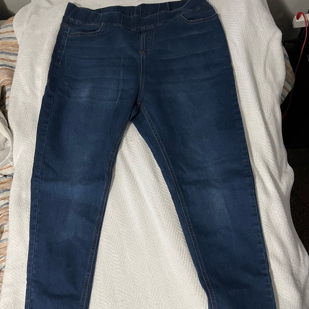 Chic Soul Elastic Band Skinny Jeans